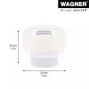 Wagner Design Yourself EH 5222 transparante zelfklevende deurstopper, 40 mm diameter, 22 mm hoogte 15522211