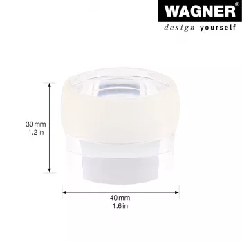 Wagner Design Yourself EH 5222 transparante zelfklevende deurstopper, 40 mm diameter, 22 mm hoogte 15522211