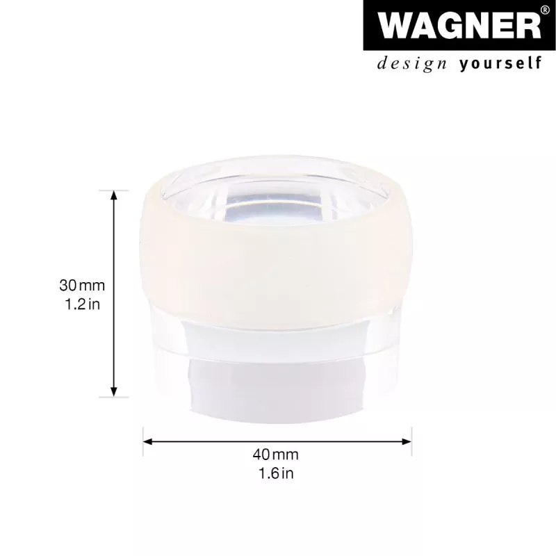 Wagner Design Yourself EH 5222 transparante zelfklevende deurstopper, 40 mm diameter, 22 mm hoogte 15522211