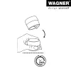 Wagner Design Yourself EH 5222 transparante zelfklevende deurstopper, 40 mm diameter, 22 mm hoogte 15522211