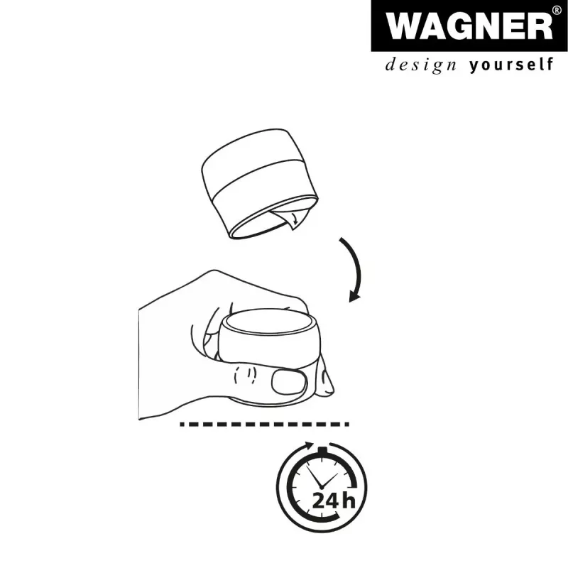 Wagner Design Yourself EH 5222 transparante zelfklevende deurstopper, 40 mm diameter, 22 mm hoogte 15522211