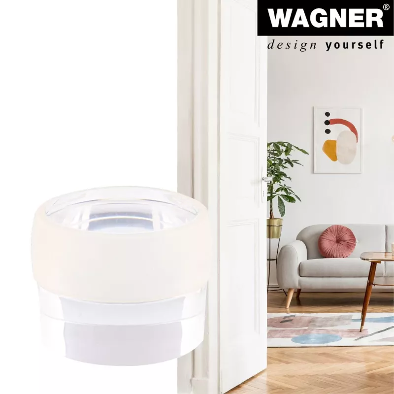 Wagner Design Yourself EH 5222 transparante zelfklevende deurstopper, 40 mm diameter, 22 mm hoogte 15522211