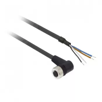 TMSS GERMANY Telemechanique Sensors M12 bus recht 4-polig PUR kabel, 2 m, Zwart XZCP1241L2