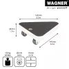 Wagner design yourself Transportwiel MM 1314 Bruin 140 x 140 x 43 mm tot 100 kg (20131401)
