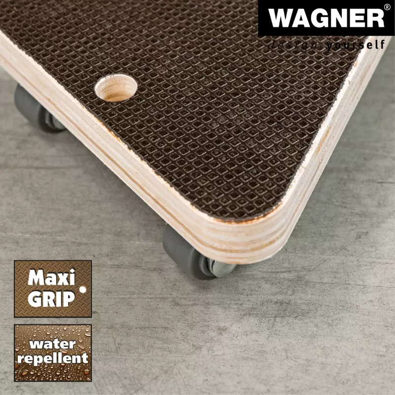Wagner design yourself Transportwiel MM 1314 Bruin 140 x 140 x 43 mm tot 100 kg (20131401)