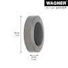 Wagner design yourself EH 5138 Deurstopper zinkdrukgietsel massief rubber mat vernikkeld (15513811)
