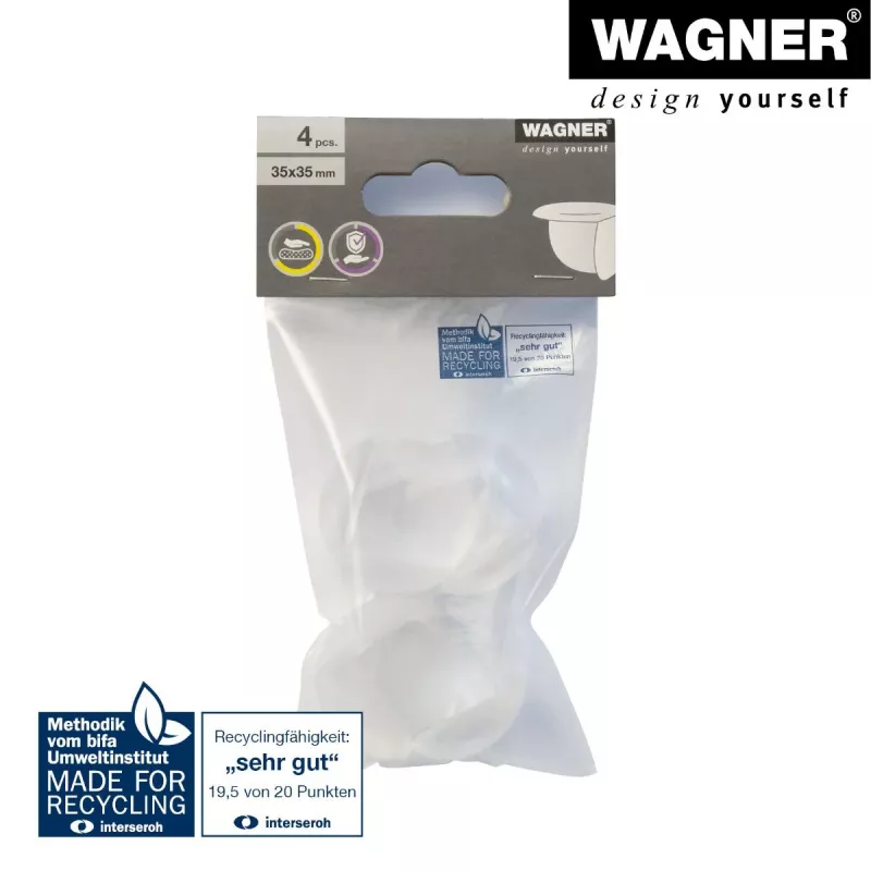 Wagner design yourself EH 2135 hoekbeschermer kunststof Ø 3,5 cm 4 stuks (15213599)