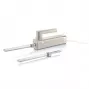 GRAEF EK508EU elektrisch mes 180 W roestvrijstalen bladen, 2 kartelbladen, ergonomische greep, opbergblok van hout, veiligheidsschakelaar, 1,2 m kabel, wit
