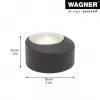 Wagner Design Yourself EH 5181 vloerdeurstopper, zinkdrukgietsel met rubberbuffer, mat nikkel, 50 mm 15518111