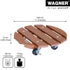 Wagner design yourself plantenroller WPC GH 0535 rond bruin 29 x 7,5 cm 20053501