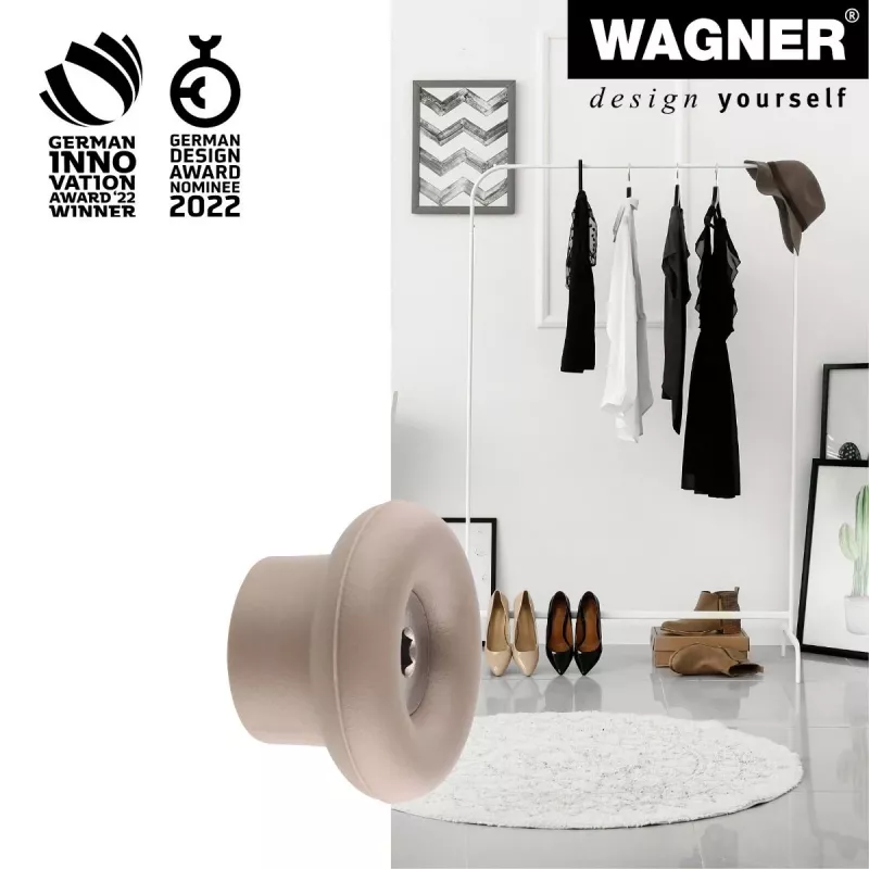 Wagner design yourself DOT kapstokhaak, taupe, 1 haak, zinkdrukgietsel, schroefmontage 17022121