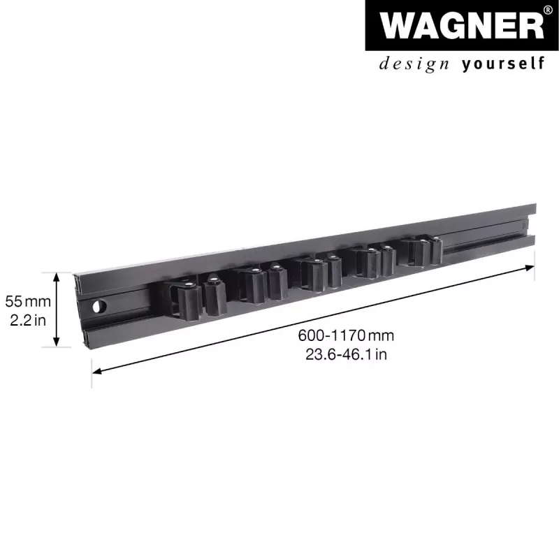 Wagner design yourself wandhouder WH 2096 zwart (15209611)