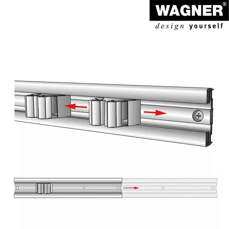 Wagner design yourself wandhouder WH 2096 zwart (15209611)