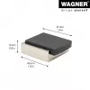 Wagner design yourself EH 5159 wanddeurstopper Screw or Glue, zinkdrukgietsel en volrubber (15515911)
