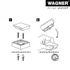 Wagner design yourself EH 5159 wanddeurstopper Screw or Glue, zinkdrukgietsel en volrubber (15515911)