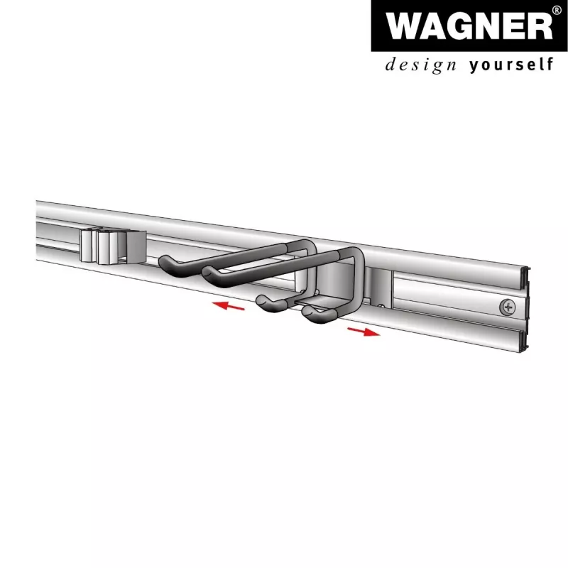 Wagner design yourself wandhouder WH 2093 zwart (15209301)