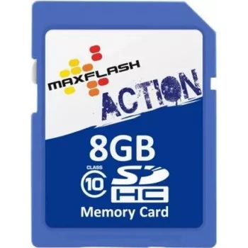 MEMORYSOLUTION MAXFLASH 8GB Action SDHC-kaart Class 10, Retail SD8GHCCL10M-R