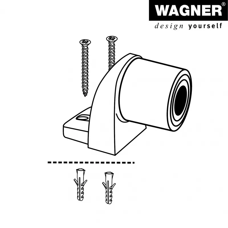 Wagner design yourself EH 5001 deurstopper van zinkdrukgietsel en kunststof (15500111)