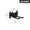 Wagner design yourself wandhouder WH 2092 zwart (15209201)