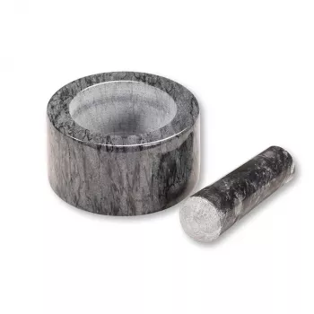 Kesper Piesta marmeren vijzel en stamper set, zwart
