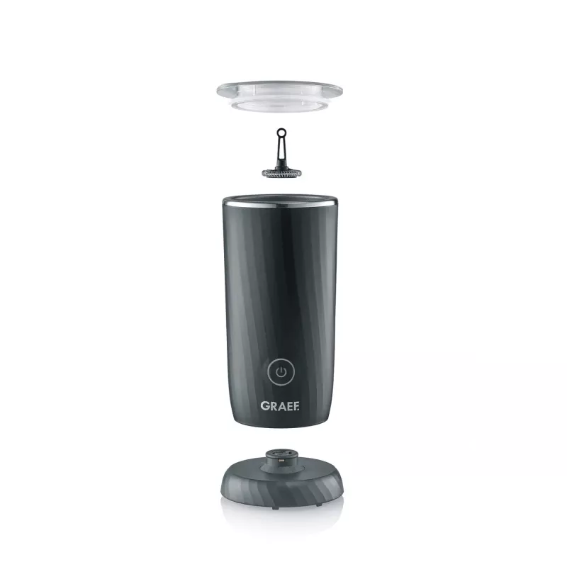 GRAEF MS 402 EU automatische melkopschuimer, 240 ml verwarmingscapaciteit, zwart