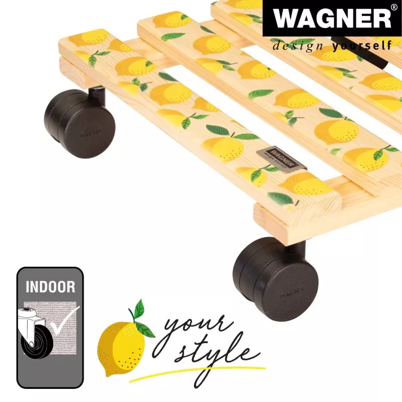 WAGNER design yourself plantenroller GH0644 vierkant houtmotief 29 x 8 cm, 1 stk. 20064401