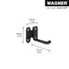 Wagner design yourself wandhouder WH 2091 zwart (15209101)