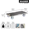 Wagner design yourself transportroller MM 1345 bruin 36,5 x 74,0 x 14,5 cm tot 300 kg (20134501)