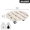WAGNER design yourself plantenroller GH0527 kunststof, Ø 29 cm wit rond, 1 stk. (20052701)