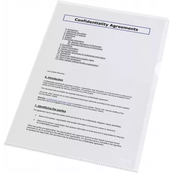 LEITZ Esselte Standard Plus insteekhoezen A4, 100 stuks, transparant, polypropyleen 56218