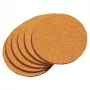 KESPER onderzetterset van natuurlijk kurk, 6-delig, vierkant, hittebestendig, 100x100x5 mm, milieuvriendelijk