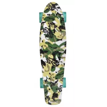 SCHILDKROT retro skateboard Free Spirit Camouflage polypropyleen (PP), versterkt deck 560 x 140 mm, 1 stuk (510781)