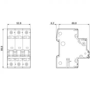 SIEMENS 5SY6325-7 installatieautomaat C25A 3-polig 6kA 400V AC