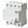 Siemens SENTRON 5SV36448 aardlekschakelaar, type A, 40 A, 300 mA, 4-polig, 400 V, selectief