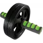 SCHILDKROT AB roller / buiktrainer, zwart/groen, dubbel wiel, 185 mm diameter, 45 mm breed 960045