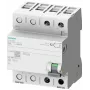 SIEMENS 5SV33224 aardlekschakelaar, type B, 25 A, 30 mA, 230 V, 1+N, 4 TE, korttijdvertraagd