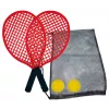 Schildkröt beachtennisset, zwart/rood – 2 kunststof rackets en softbal 970130