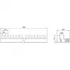 SIEMENS 5ST37730 pen-verzamelrail 10mm² 3P+N 1000mm