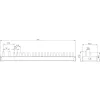 SIEMENS 5ST37840 pen-verzamelrail 16mm², 1x aardlekschakelaar 1P+N + 10x compacte apparaten, 12 TE