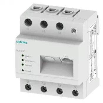 Siemens 7KT1260 digitale tijdschakelaar, 1-kanaals, dag-/weekprogramma, DIN-rail, 230 V AC