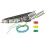 Märklin Z-spoor elektromagnetische gebogen wissel links - zwart/geel 8568