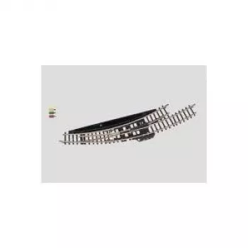 Märklin Z-spoor elektromagnetische gebogen wissel links - zwart/geel 8568