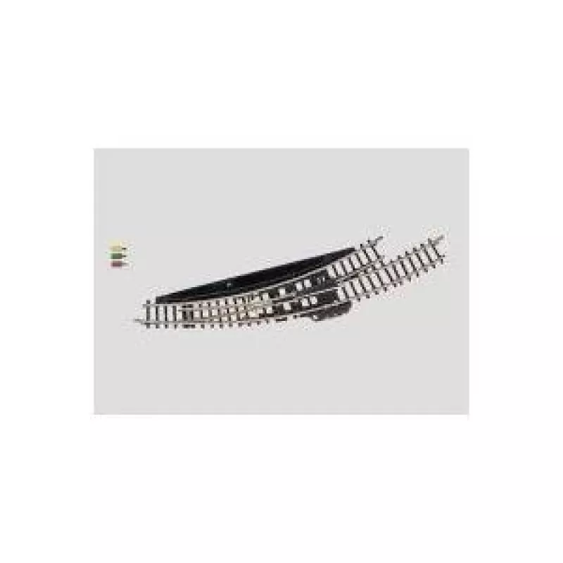 Märklin Z-spoor elektromagnetische gebogen wissel links - zwart/geel 8568