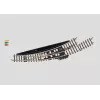 Märklin Z-spoor elektromagnetische gebogen wissel links - zwart/geel 8568