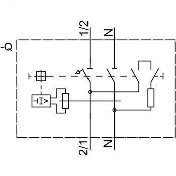 Siemens 5SV16166KK16 RCBO, 1P+N, 16 A, 30 mA, type A, C-karakteristiek, 6 kA