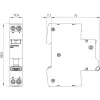 Siemens 5SV16166KK16 RCBO, 1P+N, 16 A, 30 mA, type A, C-karakteristiek, 6 kA
