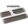 Märklin H0 C-rail 24977 railafsluiting met stootblok 77,5 mm