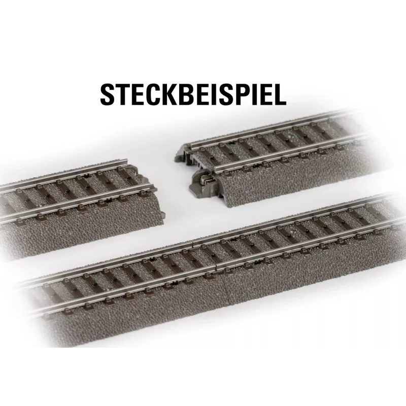 Märklin H0 C-rail 24977 railafsluiting met stootblok 77,5 mm