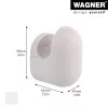 Wagner design yourself PILL kapstokhaak grijs 1 haak 17041421