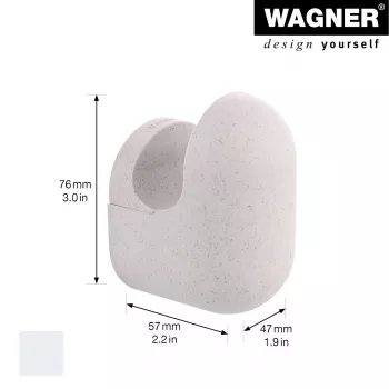 Wagner design yourself PILL kapstokhaak grijs 1 haak 17041421